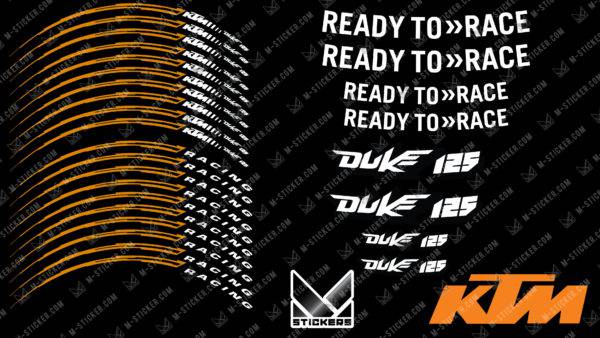 Stickers jante KTM Duke 125 – Image 3