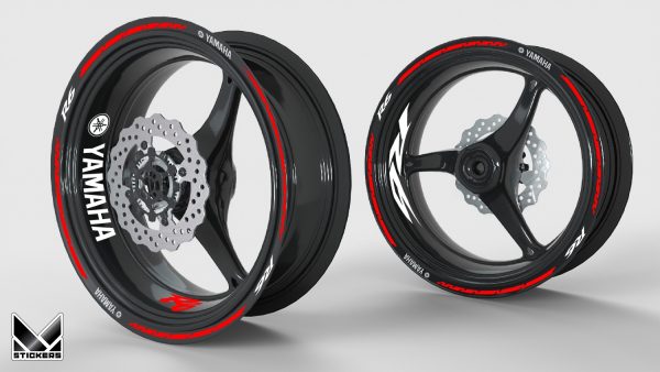 Yamaha R6 Red Wheel Decal Kit