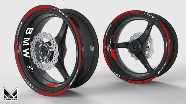 Red s1000R wheel deco kit