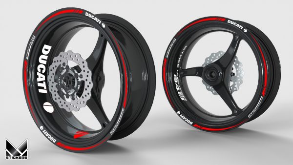 Ducati StreetFighter 848 red wheel rim decoration kit