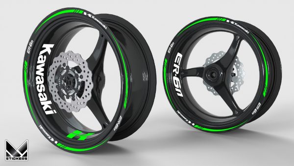 ER6-N Green Rim Decal Kit