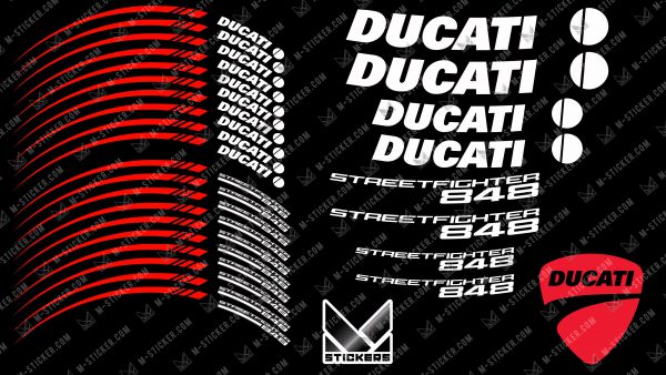 Decal kit for Ducati Streetfighter 848