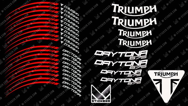 Stickers jante Triumph Daytona 675 - Imagen 3