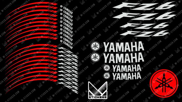 Planche kit déco jantes Yamaha FZ6