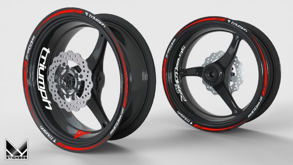 Wheel Decor Kit Triumph Street Triple R Red