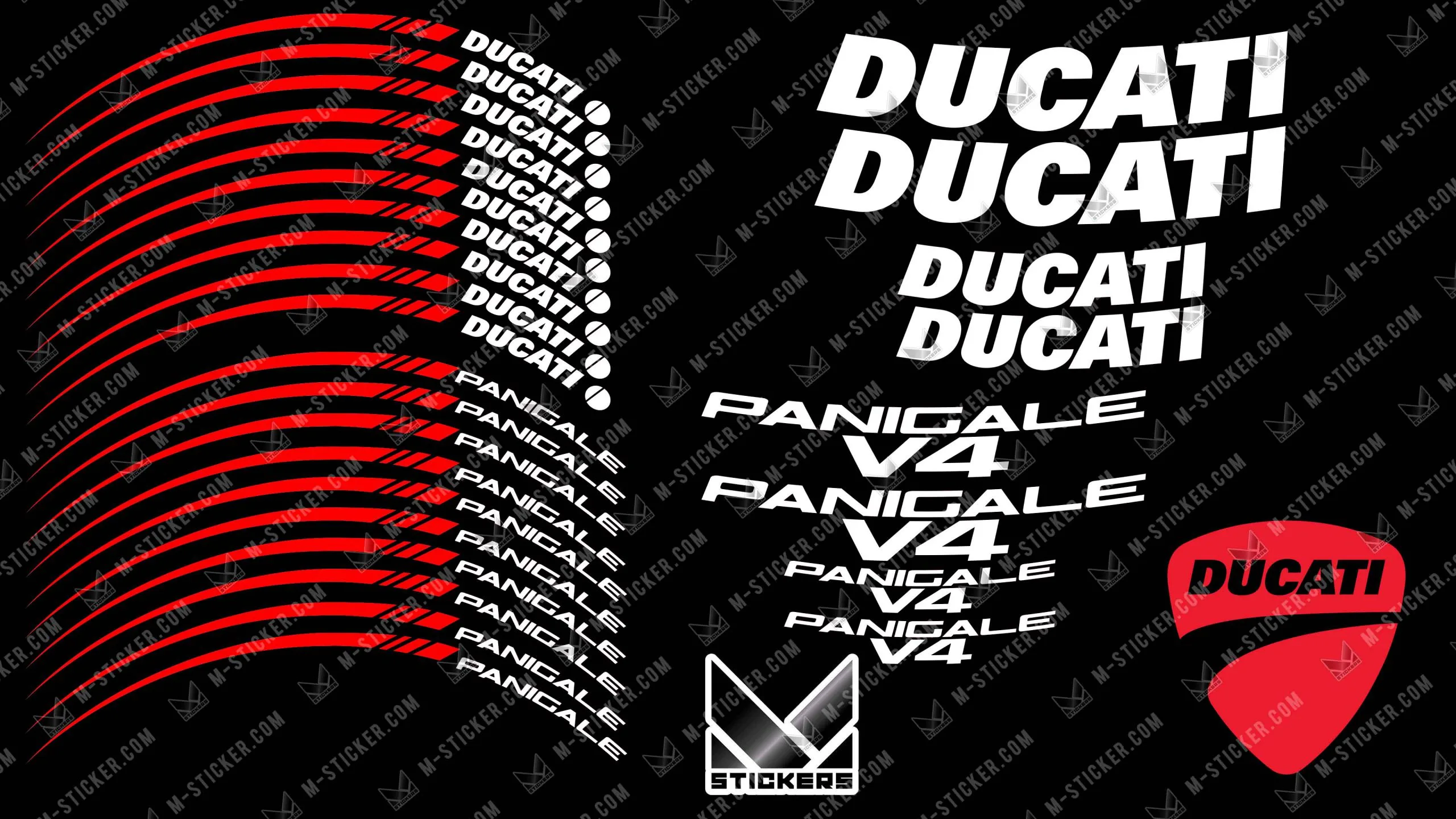 stickers jantes moto ducati