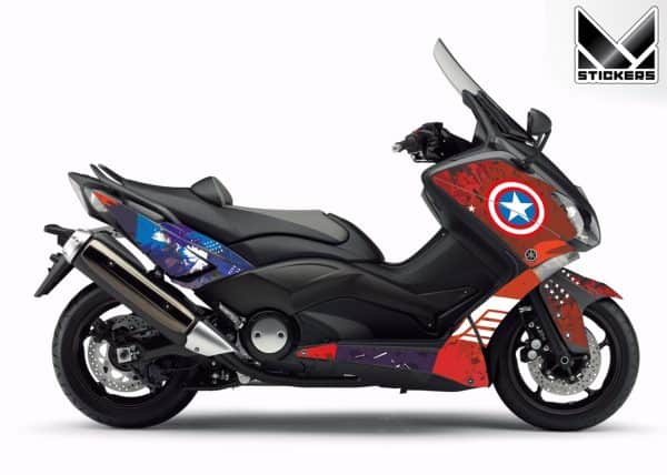 Yamaha TMAX 530 Marvel Decal Kit