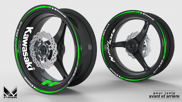 Kawasaki ZRX 1200N rim stickers