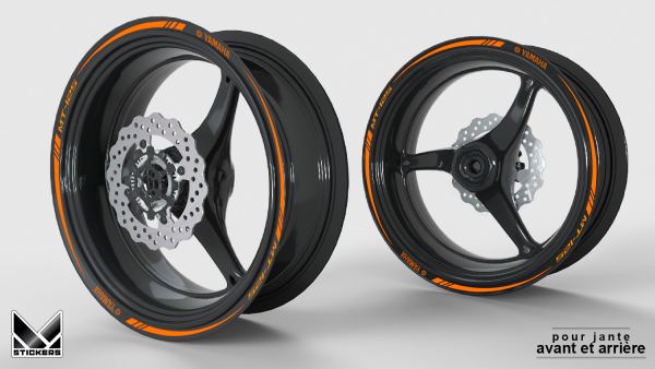 Yamaha MT-125 Rim Strip - Fluorescent Orange (Closeout)